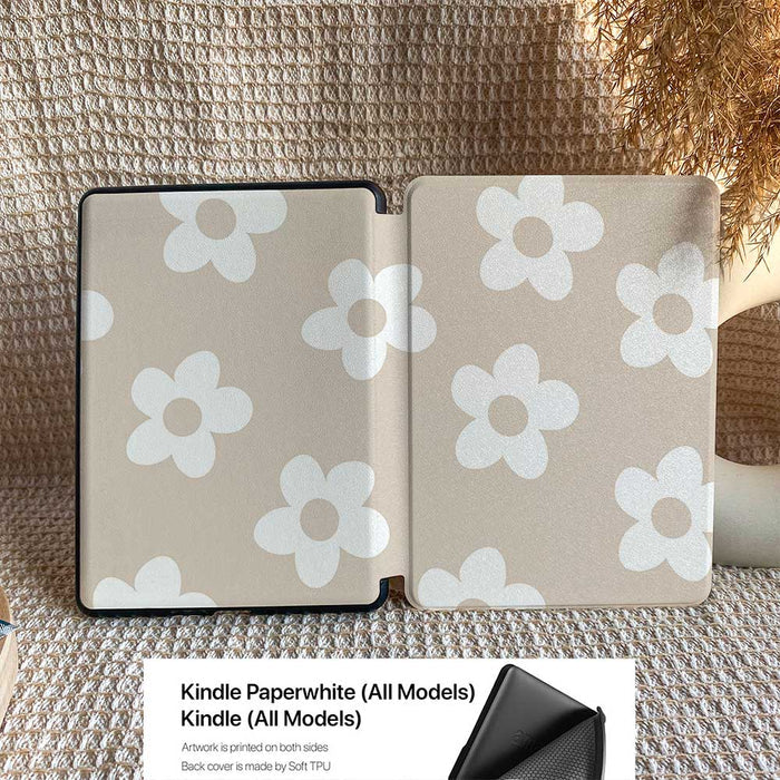 Flora | Kindle Case - Khaki - IMCASE