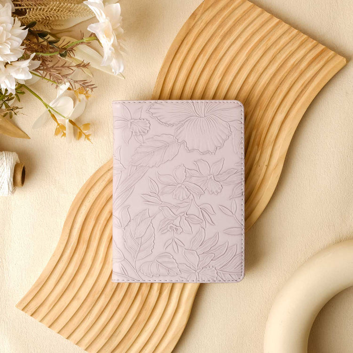 Floral Leather Kindle Case - Lavender