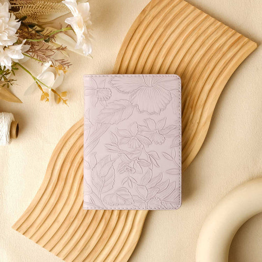 Floral Leather Kindle Case - Lavender