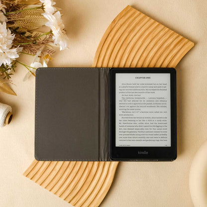 Floral Leather Kindle Case - Lavender