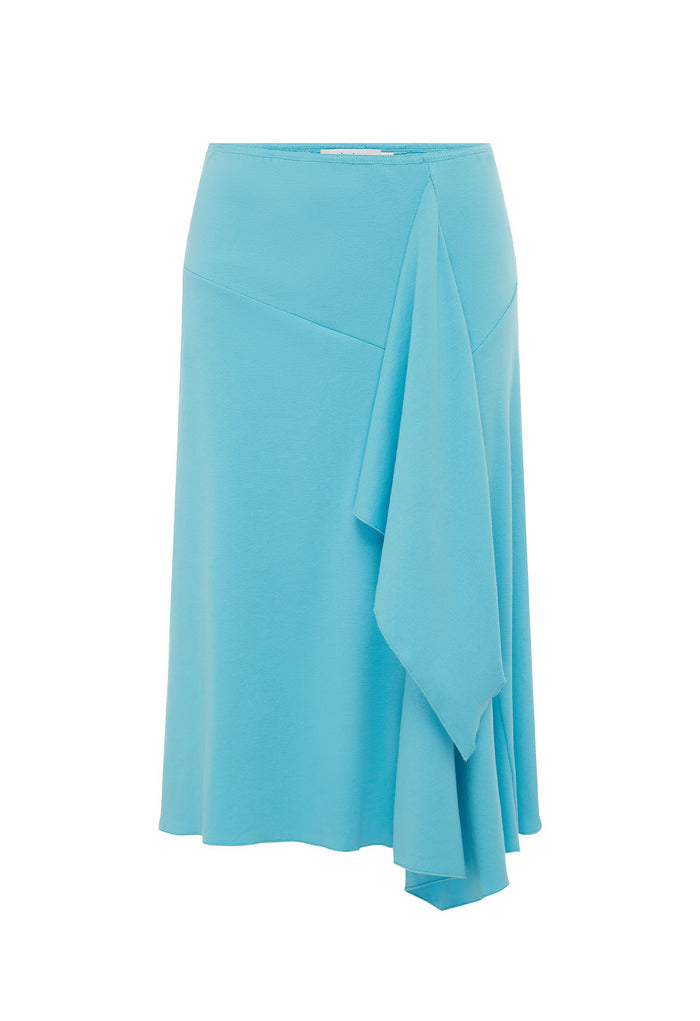 Flounce Front Skirt Acqua