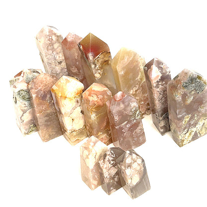 Flower Agate Gemstone Tower