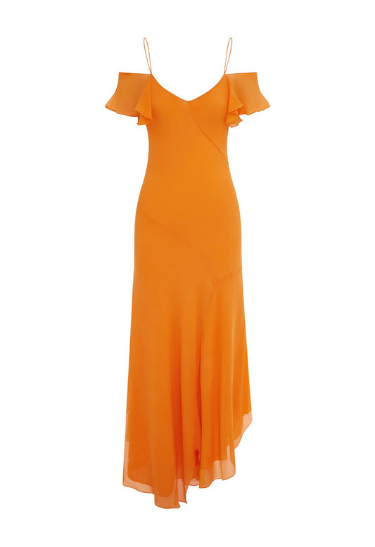 Flutter-Sleeve Dress Carota (original fit)