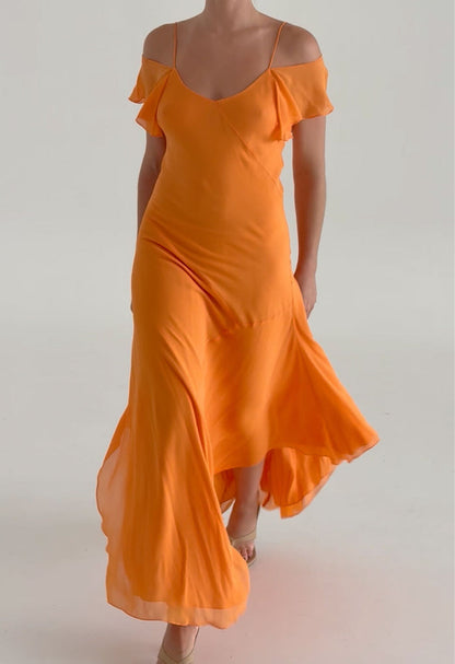 Flutter-Sleeve Dress Carota (original fit)