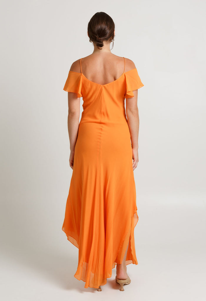 Flutter-Sleeve Dress Carota (original fit)