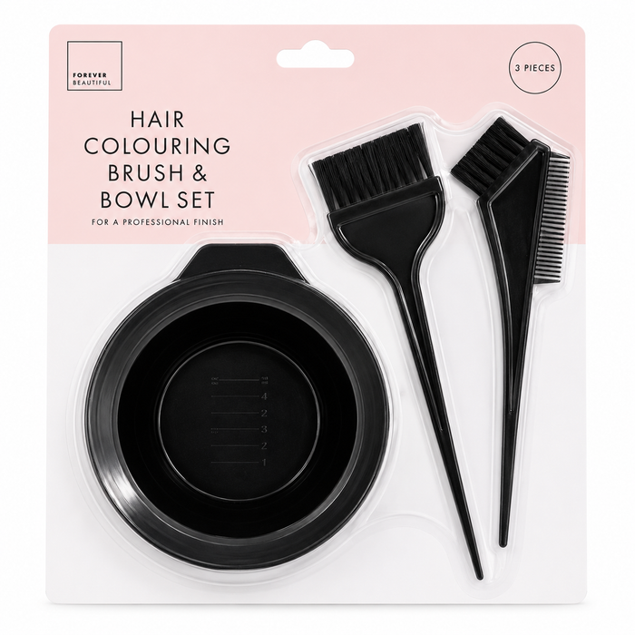 Forever Beautiful Hair Colouring brush & Bowl 3pc Set