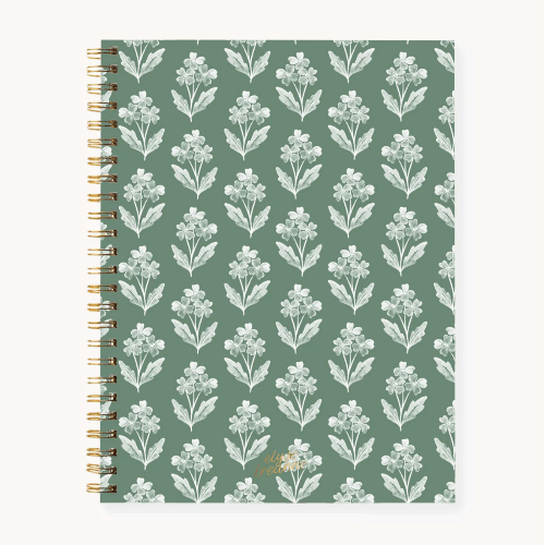 Elyse Breanne Design Notes and Journals Forget Me Nots Spiral Notebook