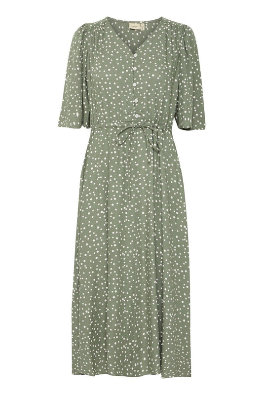 Fransa 20615443 Frmaddie SK 2 Cotton Skirt in Agave Green-Dotique-