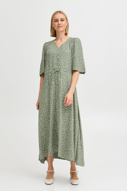 Fransa 20615443 Frmaddie SK 2 Cotton Skirt in Agave Green-Dotique-