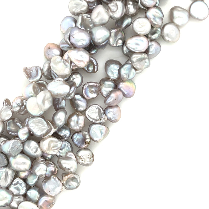 One Silver/purple  sm. Keishi Fresh Water Pearl, 16'' Pearl Strand