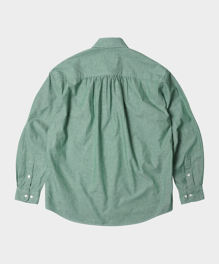 FrizmWorks Cigarette Pocket Chambray Shirt - Green
