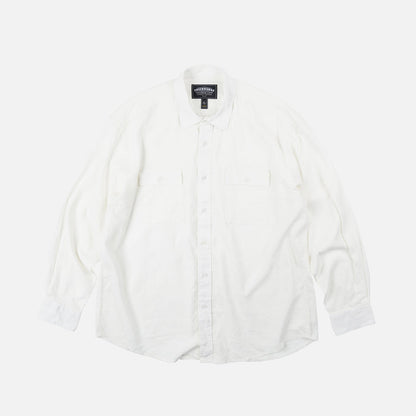 FrizmWorks OG Cigarette Pocket Linen Rayon Shirt - Ivory