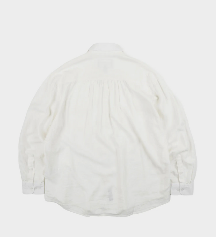 FrizmWorks OG Cigarette Pocket Linen Rayon Shirt - Ivory