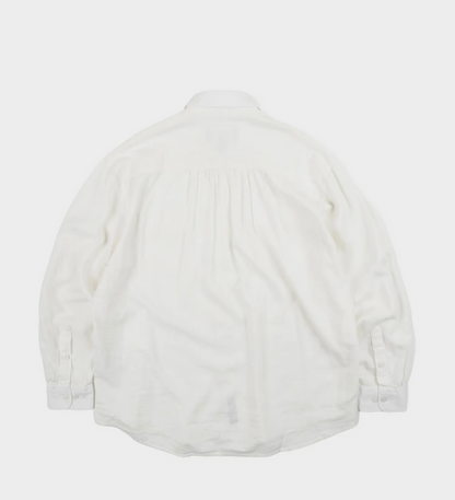 FrizmWorks OG Cigarette Pocket Linen Rayon Shirt - Ivory