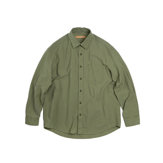 FrizmWorks OG Dobby Weave Seersucker Shirt - Olive