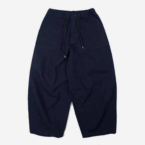 FrizmWorks Sashiko Denim Balloon Pants - Indigo