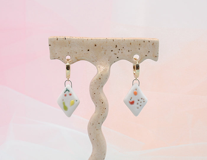 Fruity Porcelain Earrings - Juice Ceramics