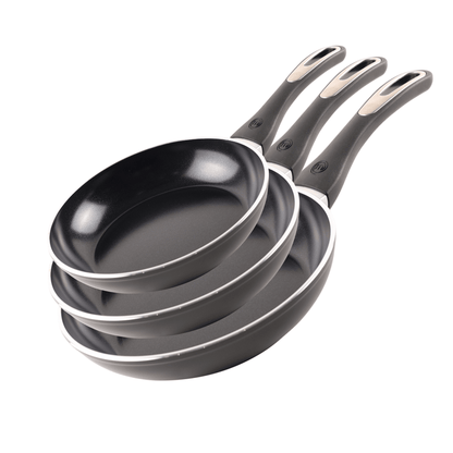 UK MASTERCHEF FRYING PAN SET OF 3 PAN SETS ESSENTIAL KITCHENWARE