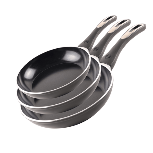 UK MASTERCHEF FRYING PAN SET OF 3 PAN SETS ESSENTIAL KITCHENWARE