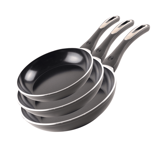 UK MASTERCHEF FRYING PAN SET OF 3 PAN SETS ESSENTIAL KITCHENWARE