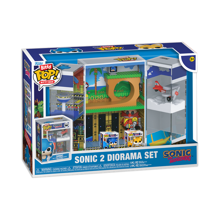 Funko Bitty POP!: Bitty Box Sonic The Hedgehog - Sonic 2 Diorama Set Vinyl Figure