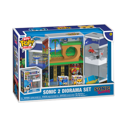 Funko Bitty POP!: Bitty Box Sonic The Hedgehog - Sonic 2 Diorama Set Vinyl Figure