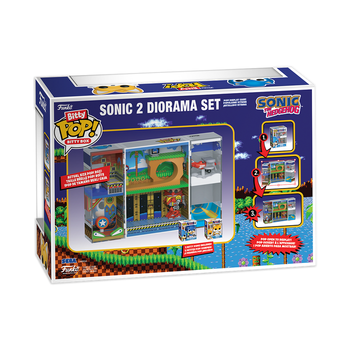 Funko Bitty POP!: Bitty Box Sonic The Hedgehog - Sonic 2 Diorama Set Vinyl Figure