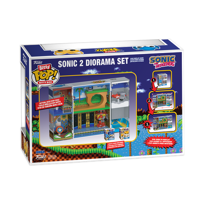 Funko Bitty POP!: Bitty Box Sonic The Hedgehog - Sonic 2 Diorama Set Vinyl Figure