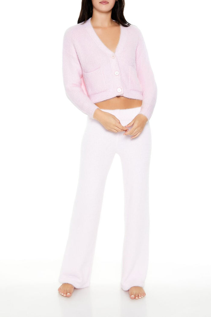Fuzzy Cardigan Sweater