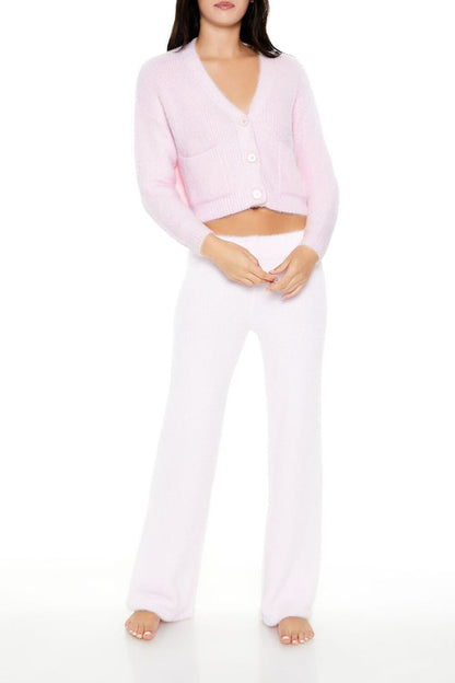 Fuzzy Cardigan Sweater