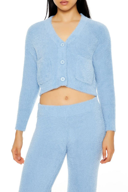 Fuzzy Cardigan Sweater