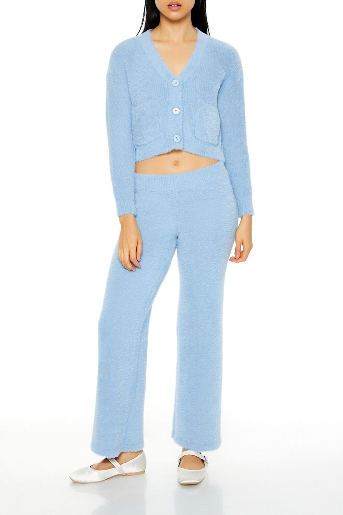 Fuzzy Cardigan Sweater