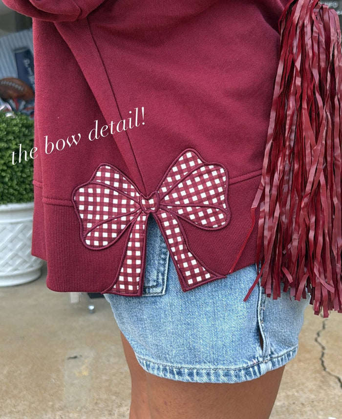 Shiraleah Game Day Maroon Sweatshirt
