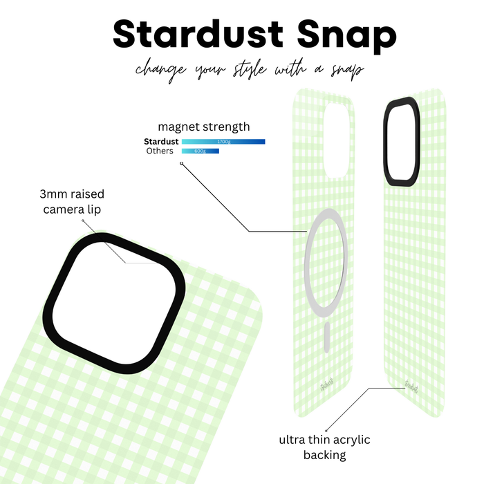 Garden Gingham Stardust Snap