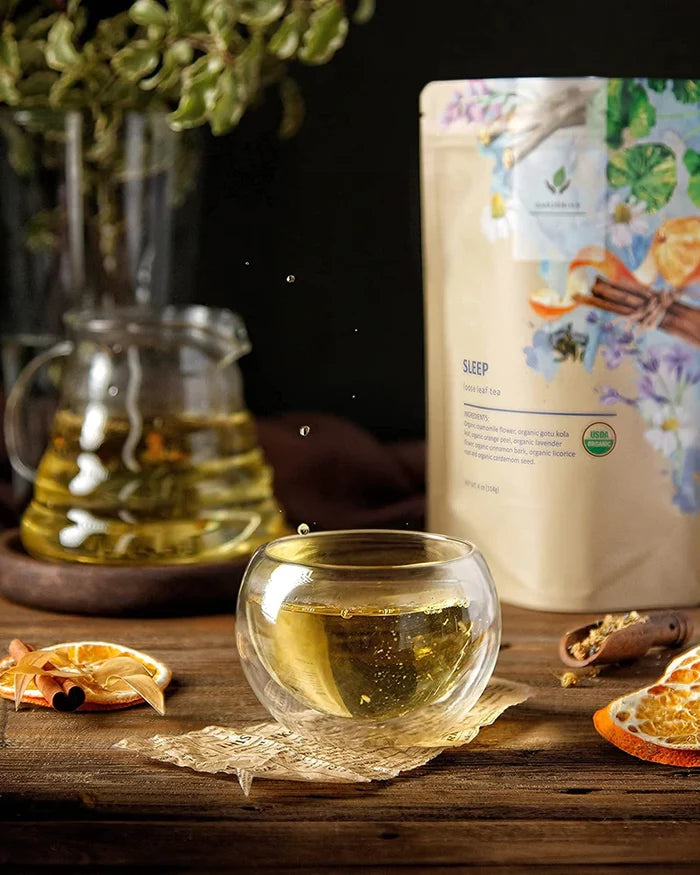 Gardenika Sleep Loose Leaf Herbal Tea, USDA Organic, Caffeine Free - 4 oz (114g) -