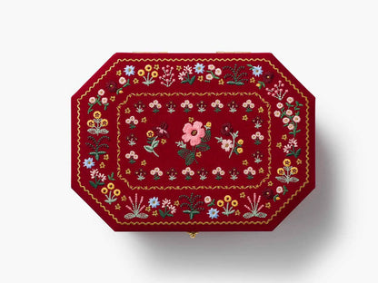 Gemma Embroidered Jewelry Box