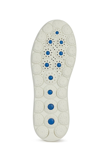 Geox D45TCC Spheric Gold Optic White Trainer - Dotique