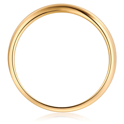 Geschwungener Bandring gelbgold