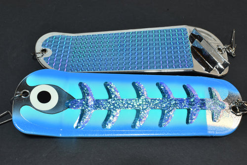 Glow Jack Frost - 8" Double Finned Flasher