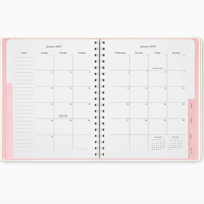 Kate Spade Calendars and Planners Gold Pinstripe 12 Month Planner Leatherette