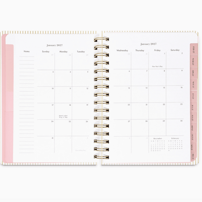 Kate Spade Calendars and Planners Gold Pinstripe 12 Month Planner