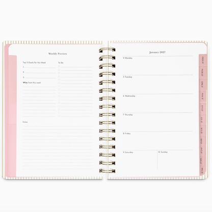 Kate Spade Calendars and Planners Gold Pinstripe 12 Month Planner