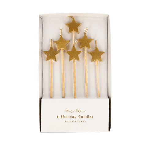 Meri Meri Gold Star Candles