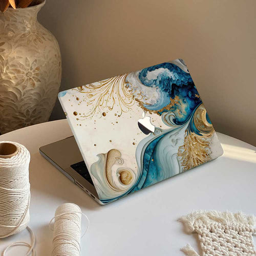 Golden Currents | Macbook Case - IMCASE