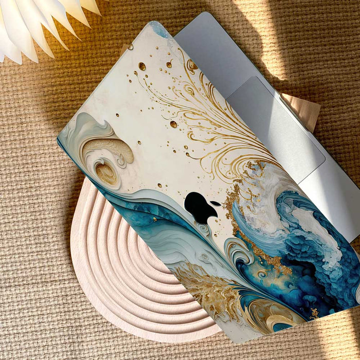 Golden Currents | Macbook Case - IMCASE