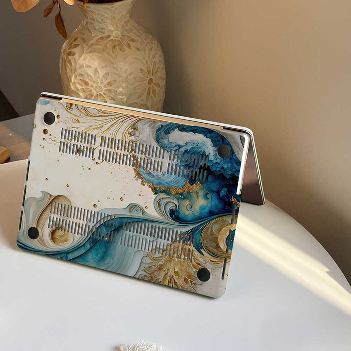 Golden Currents | Macbook Case - IMCASE