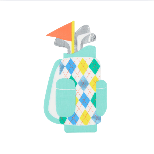Meri Meri Golf Bag Shaped Napkins