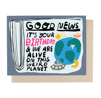 Good News Birthday Card