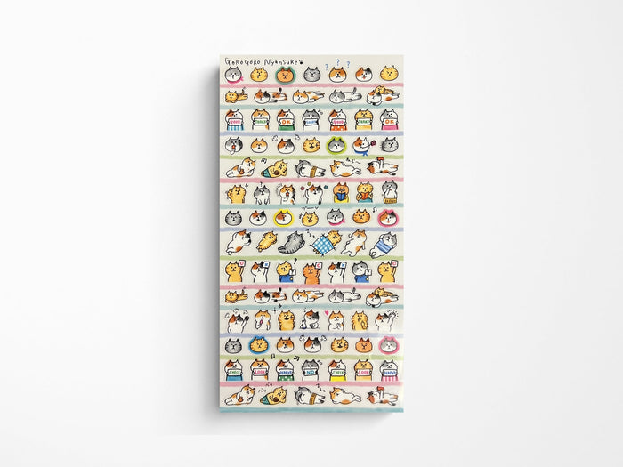 Goro-Goro Nyansuke Cats Vol. 2 Sticker Sheet
