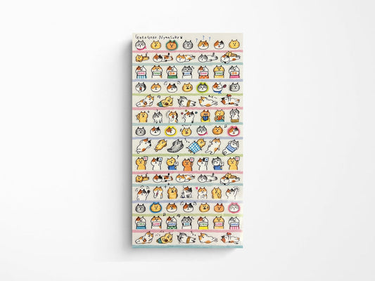 Goro-Goro Nyansuke Cats Vol. 2 Sticker Sheet